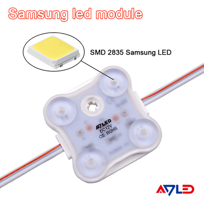 Ściemnialny jednokolorowy moduł LED Light Samsung 2835 Square 4 Single Color 12V IP68 do Light Box