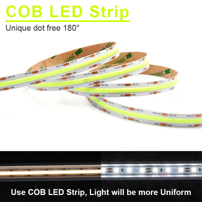 Ultra wysoka niezawodność środowiskowa Design zewnętrzne światła RGB 528led/m COB Led Strip Light