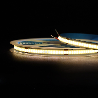 Wysokiej gęstości bez kropek 480Leds elastyczny światło COB LED 5 metrów / rolka 8MM 12V / 24V