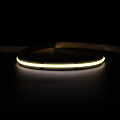 Super jasny 528 LED/M COB Led Strip 12V 24V 10MM bezpłaszczyste żółte światło COB/FOB