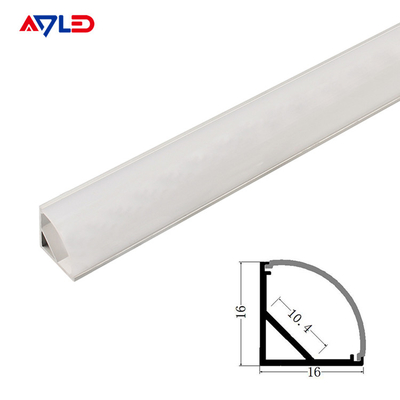 16*16mm zawieszony aluminium anodowane aluminium wytłaczanie profilu powierzchni led kąta zamontowany profilu paska świetlnego