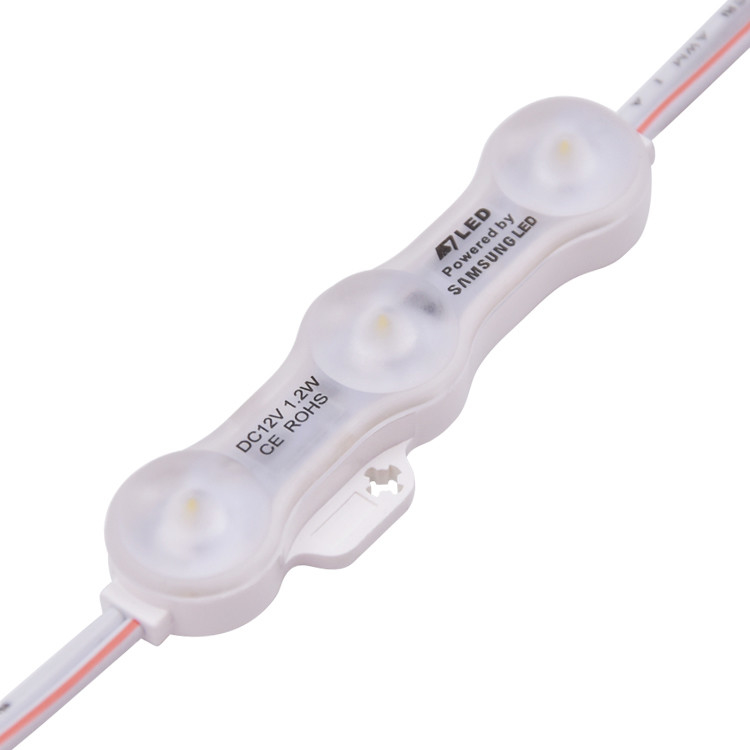 50 sztuk na strunę 3 LED Moduły z LED 2835 SMD 3 LED 160°Beam DC12V