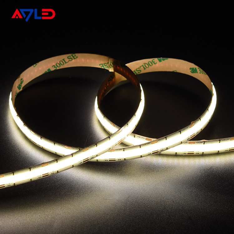 Wysokiej gęstości DC24V bez kropek Liner LED Tunable CCT (2700K-6500K) COB 640Leds Strip Light Low Voltage Tape Light