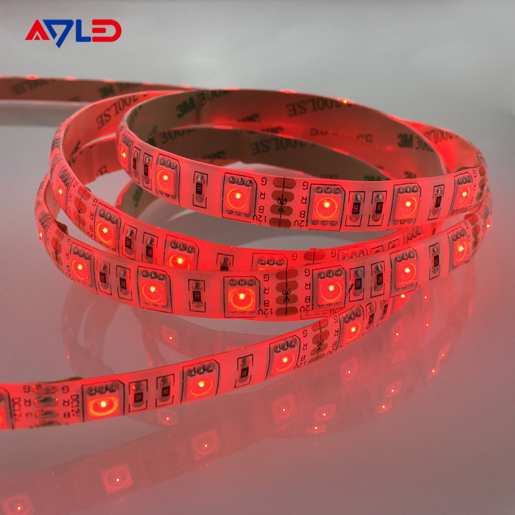 RGB 5050 czerwony kolor LED Strip Light, 60/m, 10mm szerokości, przez 5m wielkości wielkości
