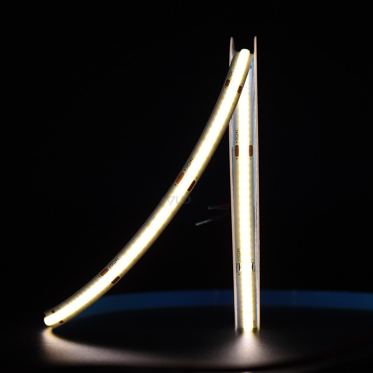 Wysoki CRI90 Flex 320leds Reel To Reel COB LED Strip DC24V 21W/M COB Led Linear Strip Light