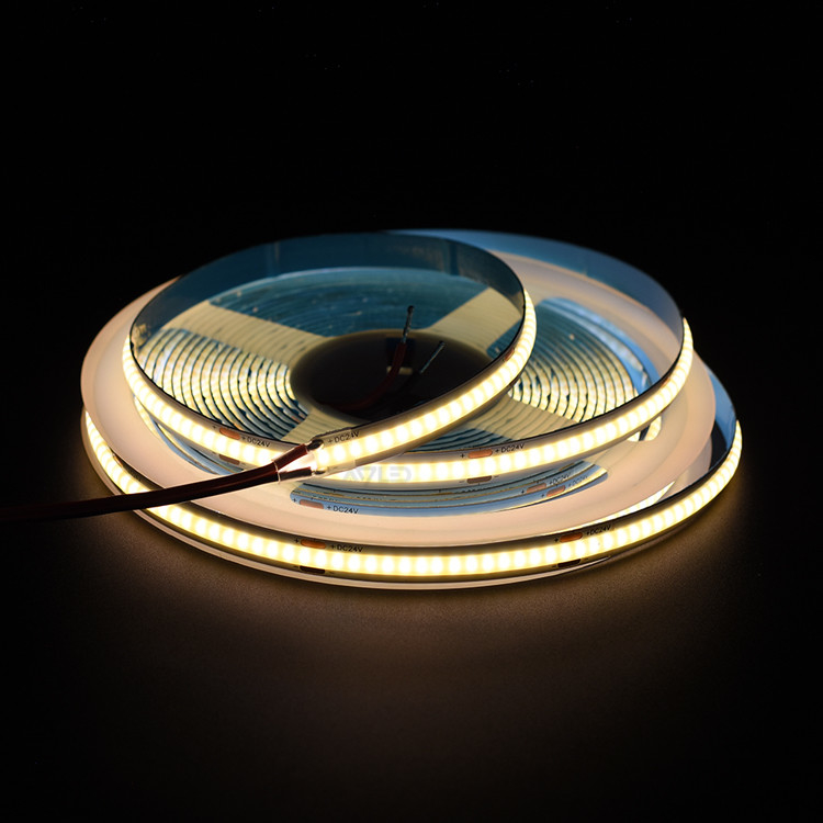 COB Światło w pasku 320leds Roll-to-Reel DC24V 3000K Temperatura koloru IP20 Ocena UL Jasność i bezbarwowość