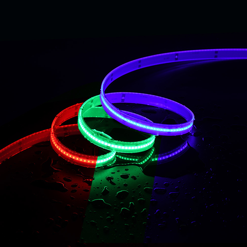 IP20 Rgbw Rgb Cob Led Strip Light 12V 24V Pixel Flexible Emitting Adressable Cob led strip