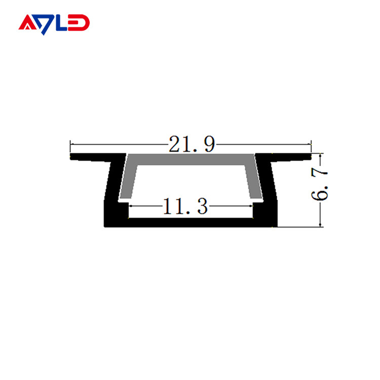 11 mm sztuk borad 15,8 * 6,7 mm Led Strip Light Profil aluminium łatwa instalacja Led Aluminium